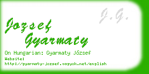 jozsef gyarmaty business card